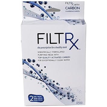 Penn-Plax Filtrx Purifying Media for Canister Filters Compatible with Cascade, Marlin, and Other Aquarium Filter Systems with Trays Activated Carbon (CFSCB1)