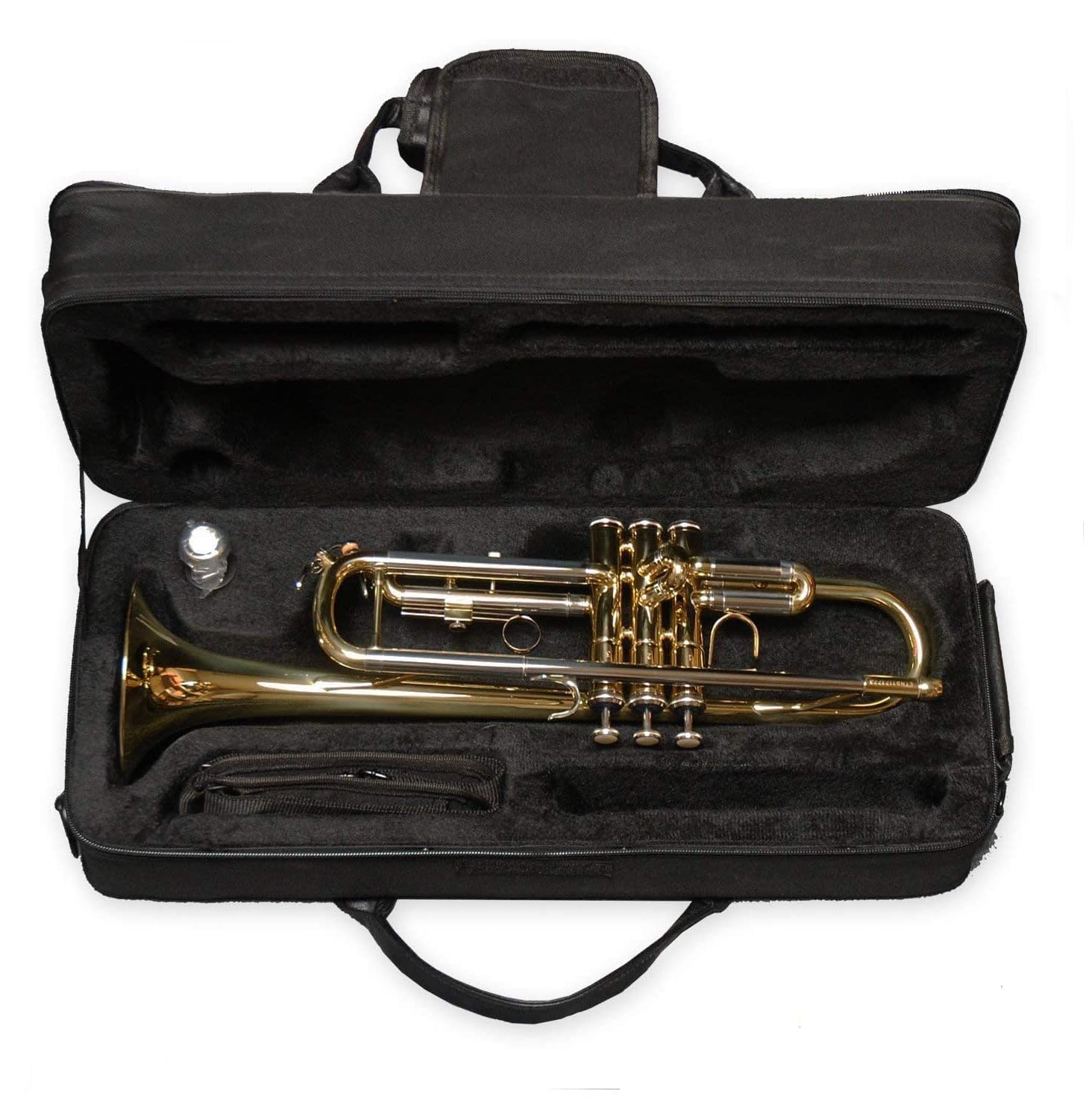 Trompette en sib TTR-171 en laiton - complète avec embouchure, étui, accessoires + méthode de trompette « Trumpet Basics »
