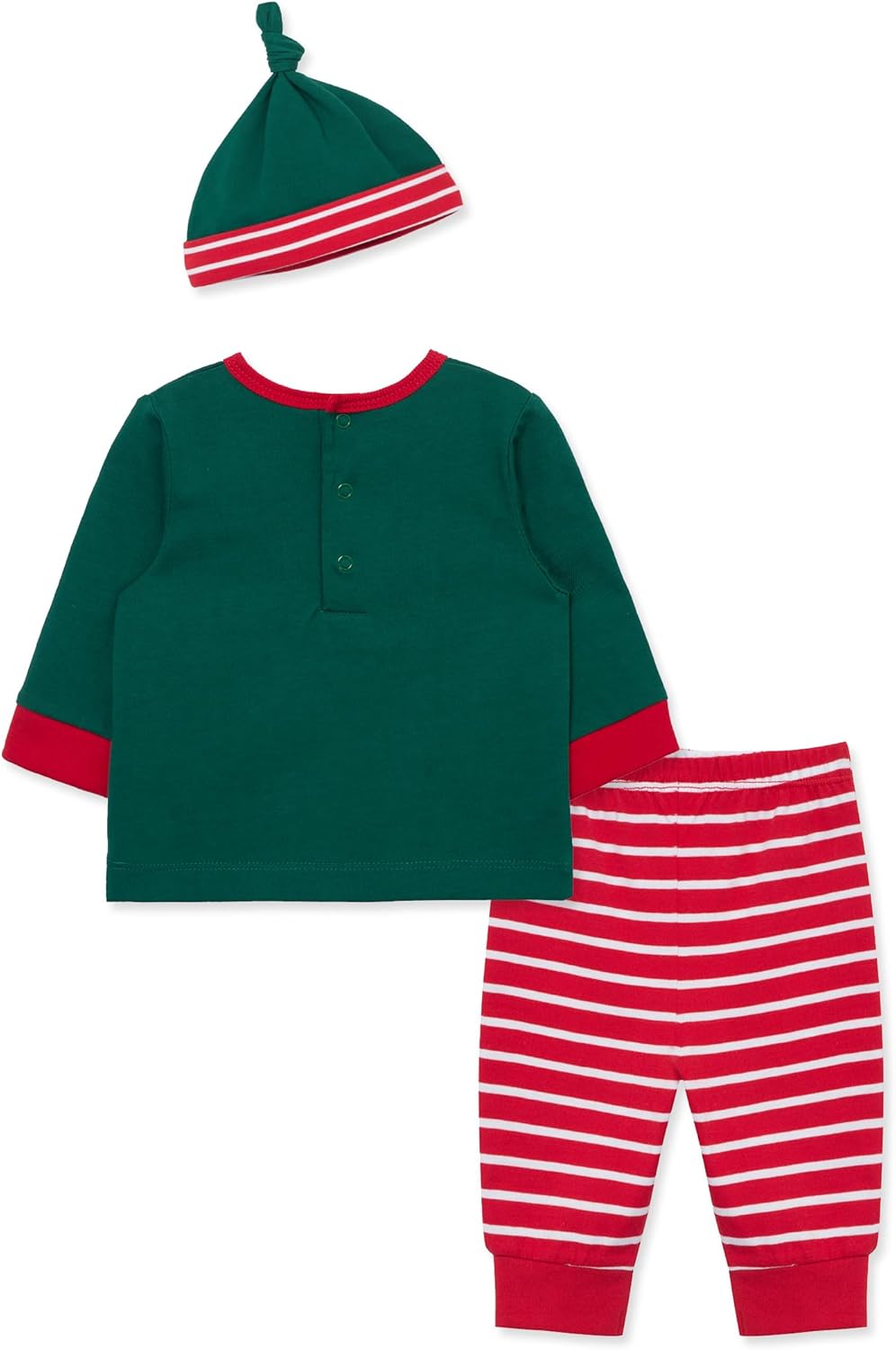 Little Me Clothes for Baby Boys' and Girls' 3-Piece Christmas Holiday Pajama Jogger Sets, 3 Months to 12 Months - Image 3