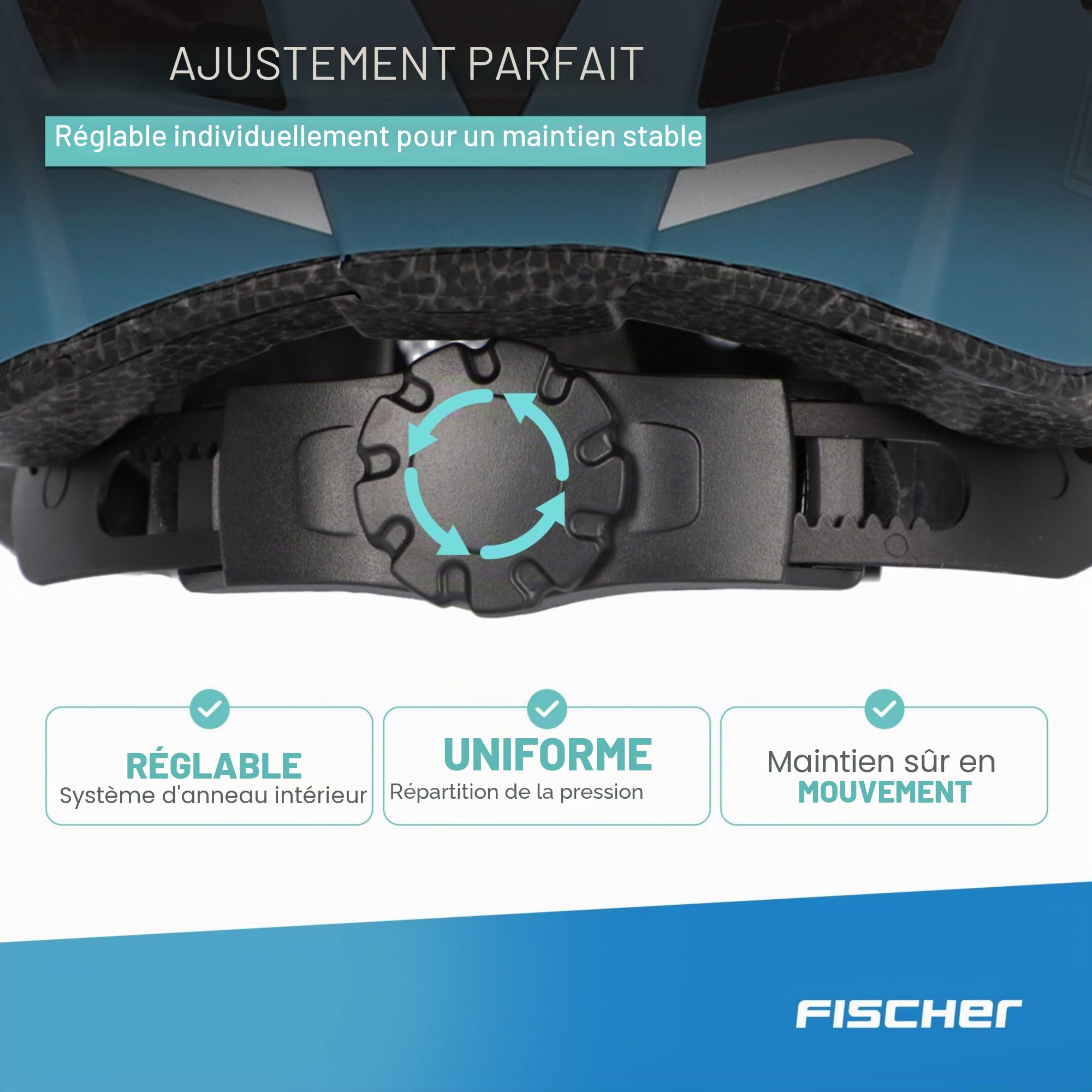 Fischer Urban Plus Casque de vélo avec feu arrière LED intégré pour Homme et Femme