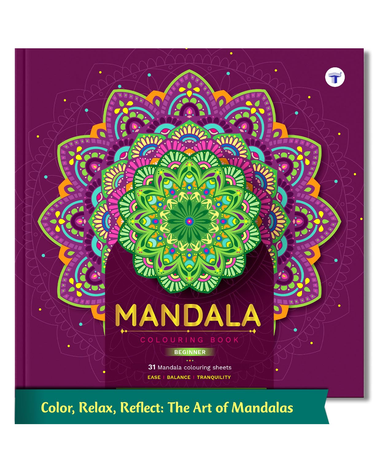 Mandala Colouring Book for Adults & Teens | Relieve Stress & Boost Creativity | 31 Bold & Easy Mandala Designs with DIY Activity Sheet | Coloring reference with QR code | Book 1