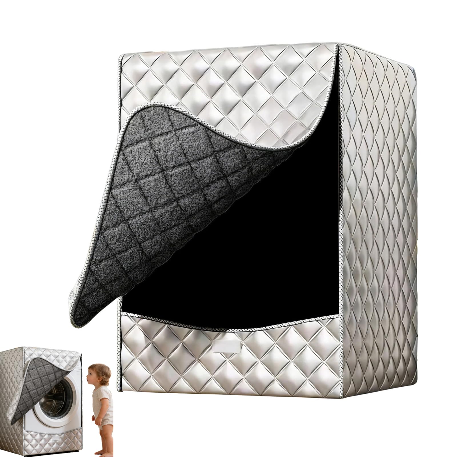 Housse lave-linge avec revêtement aluminium résistant aux rayons UV