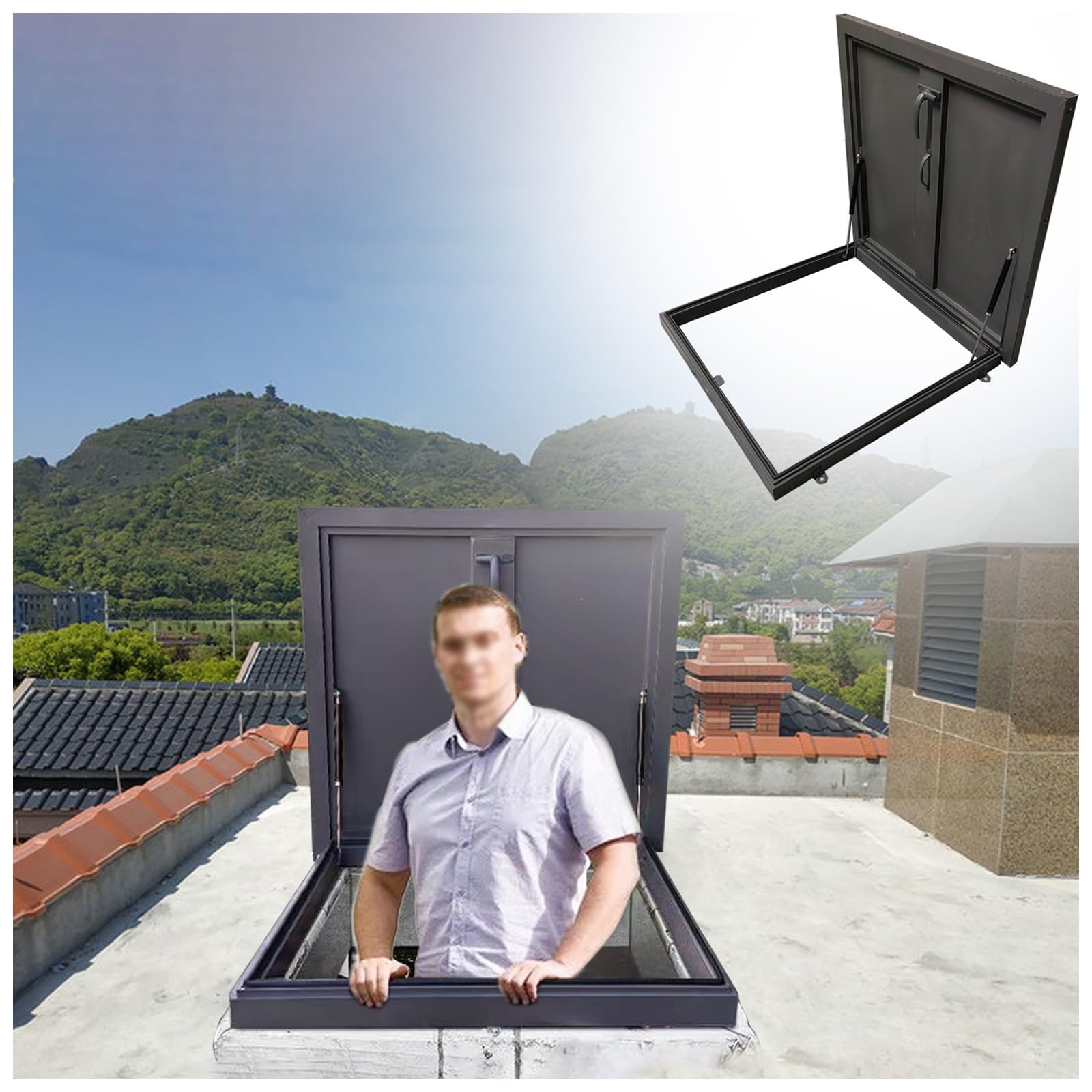 Amazon.com: LXLZYXSF Large Roof Access Hatch Security Door, 24 by