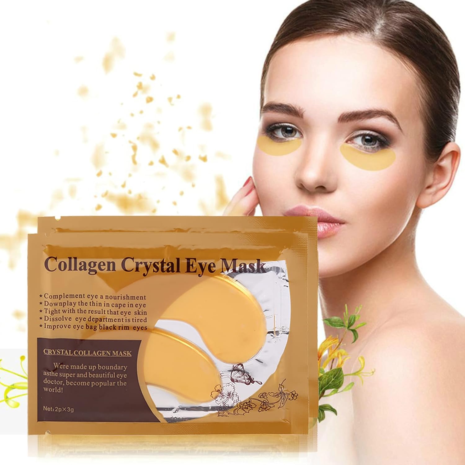 Zjchao 50 Paar Augenpads, Eye Mask Collagen Augenmaske Augenringe