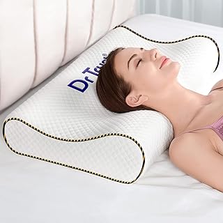 Dr Trust USA 355 Orthopedic Memory Foam Pillow | Cervical Pillow for Spondylitis Neck & Shoulder Pain Relief | Extra Curve Price In India
