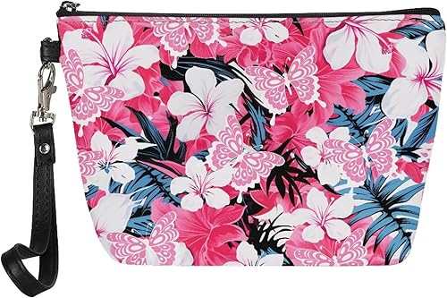 Miniatura 7 de Bolsas de cosméticos de flores de mandala para mujer, con cremallera, bolsa de maquillaje de viaje, espaciosa, bolsa organizadora de artículos de