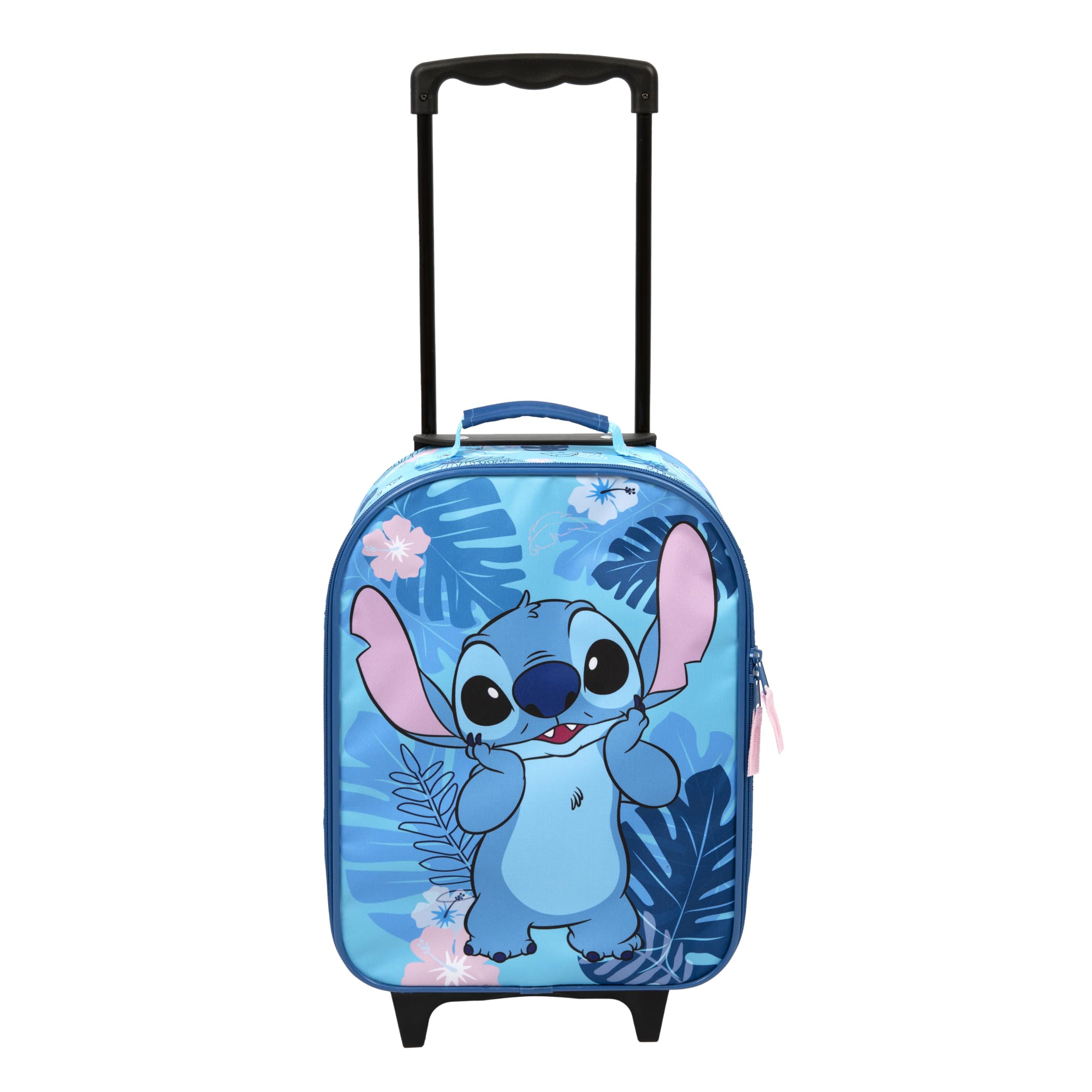 Undercover - Trolley pour Enfants Stitch - Compartiment Principal spacieux - Compagnon de Voyage idéal - Poignée télescopique réglable et fixable