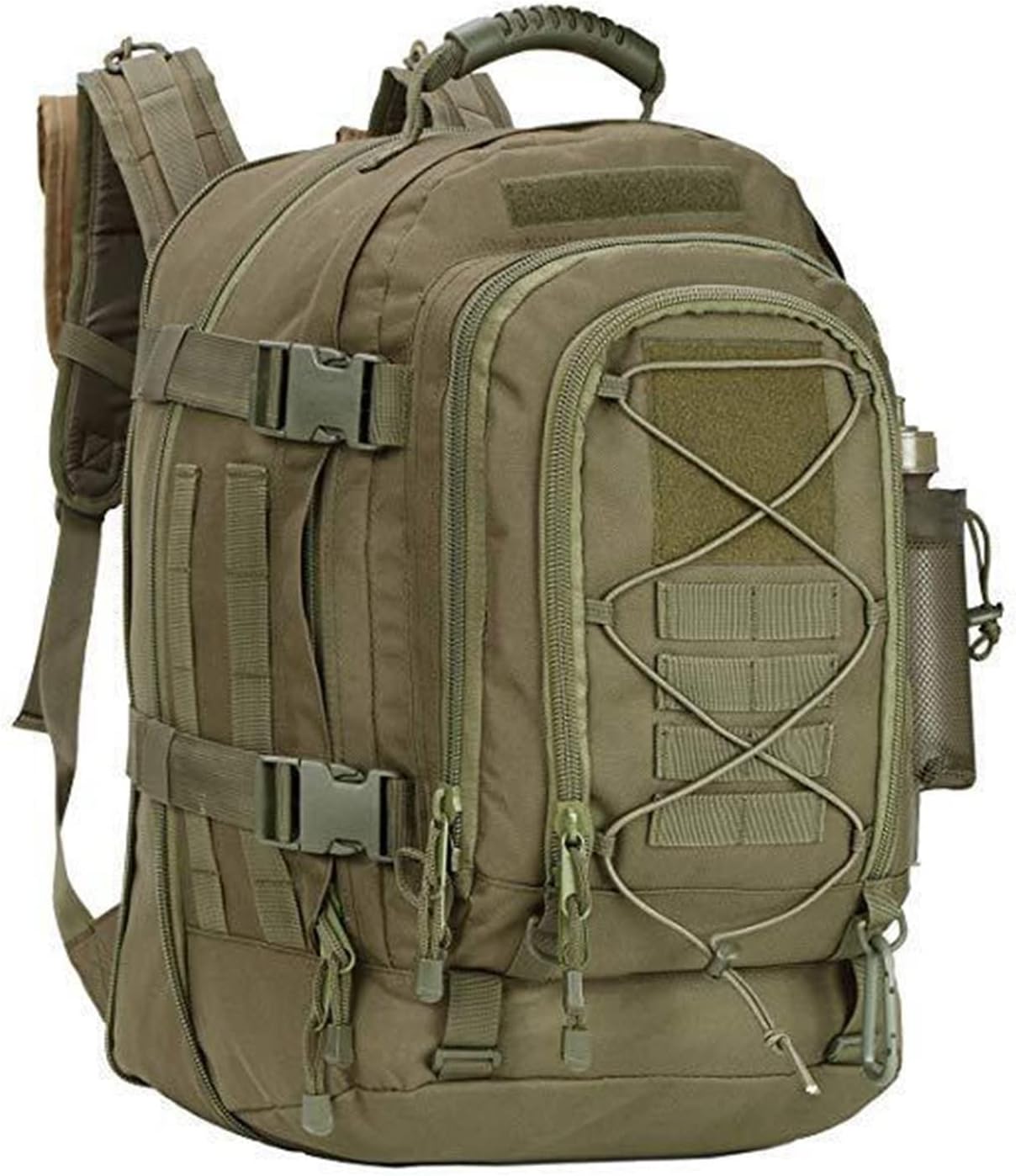 CALLMO Hiking Backpack， Camo Men Tactical Backpack Outdoor Military Tactical Expandable Backpack 3 Day Hiking Backpacks Travel Backpack