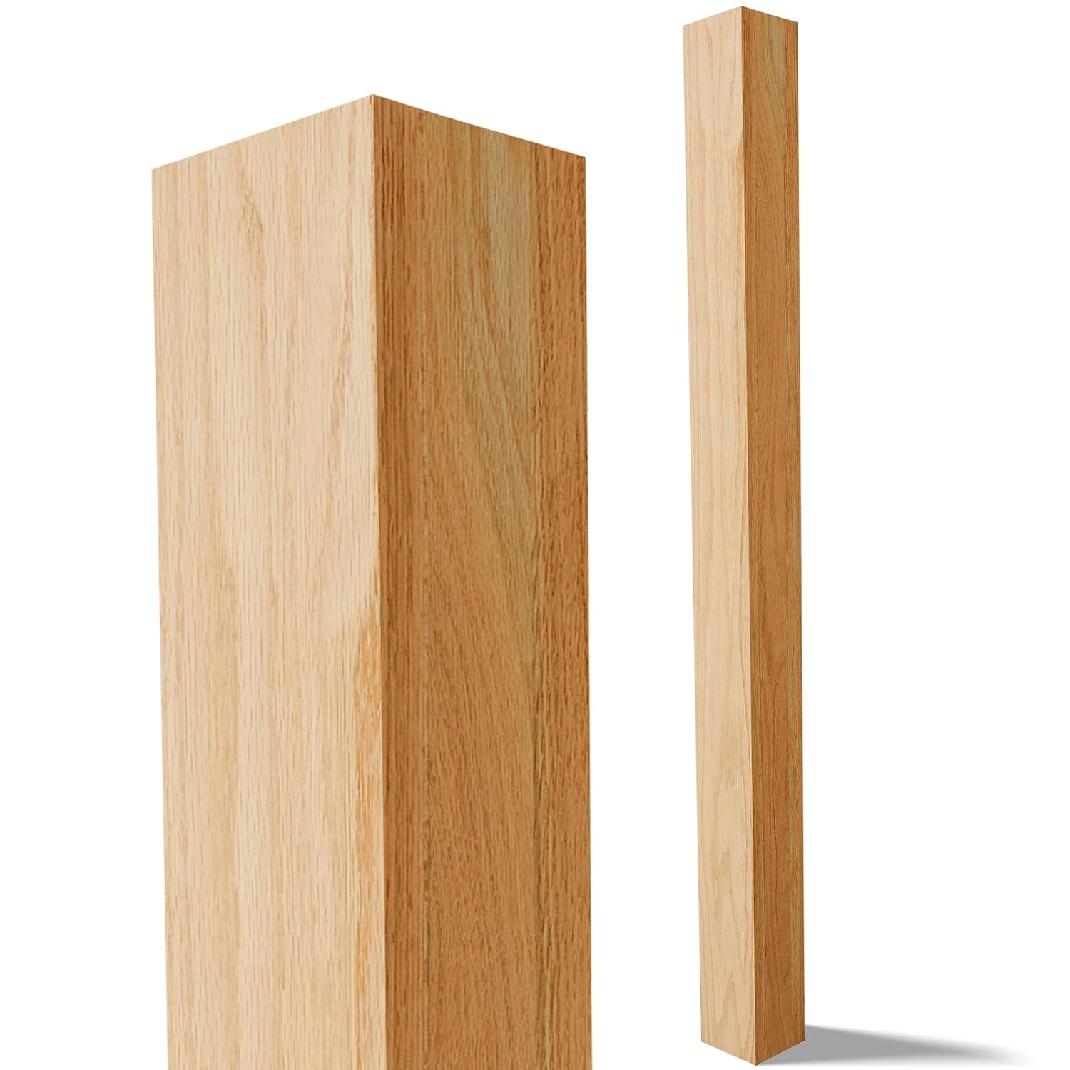 3 x 3 x 48 inch stair post wood newel post modern solid red oak blank square newel post for stairs remodeling