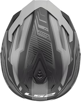 LS2, Challenger II Dravix Integral Motorcycle Helmet Grey
