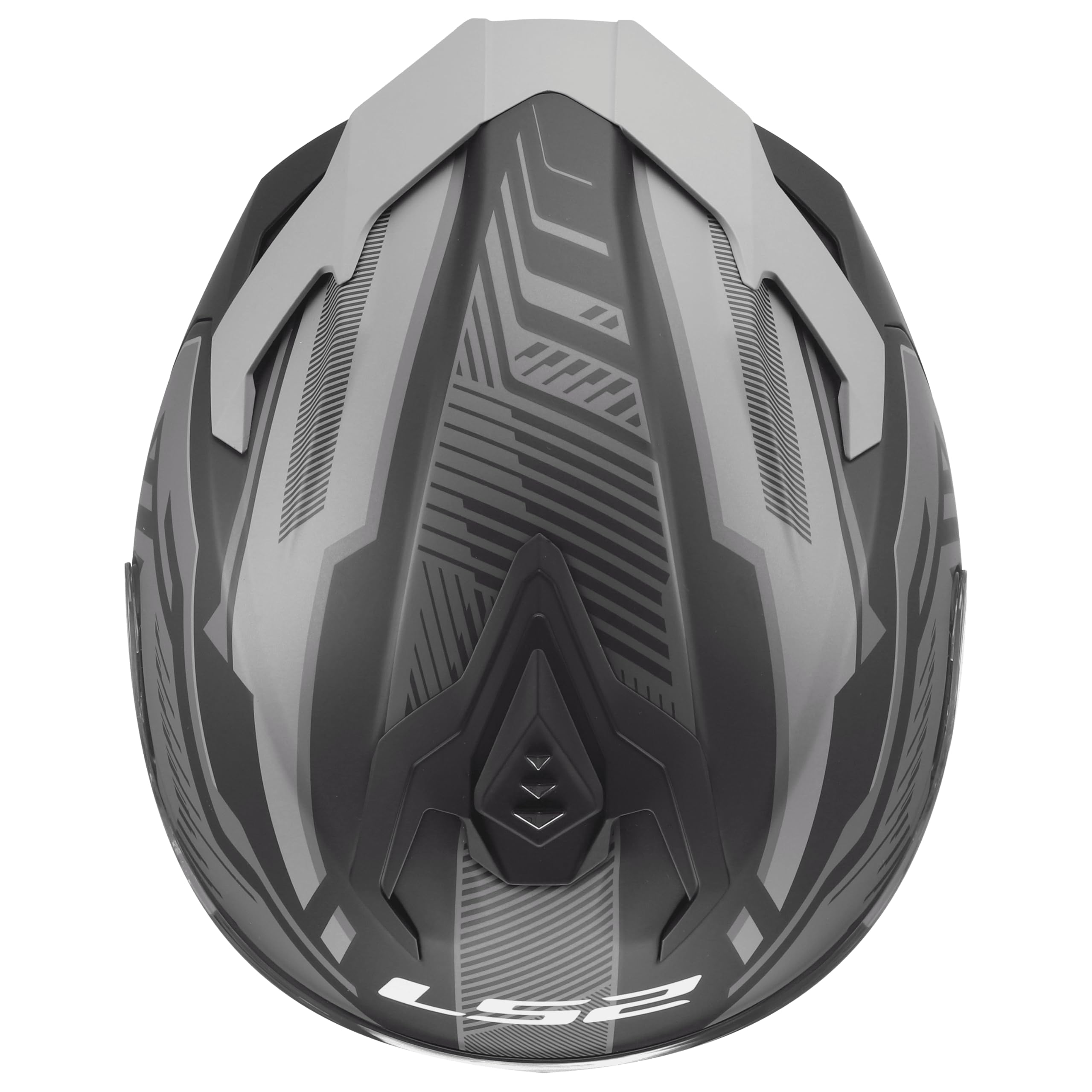 LS2, Integraler Motorradhelm CHALLENGER II DRAVIX Grey, L