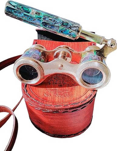 Miniatura 4 de Binoculares de ópera de 2 x 25 pulgadas, mini binoculares con asa con caja de cuero para adultos y mujeres en concierto musical (dorado) regalos