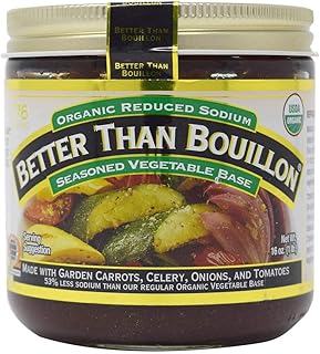 Better Than Bouillon Organic Vegetable Base 16 Oz, Reduced Sodium, Origi...