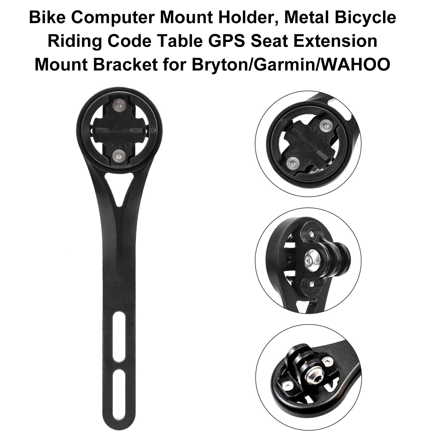 Support Vélo Fibre De Carbone – Compatible Garmin, Wahoo, Bryton + Lumière & Caméra Action