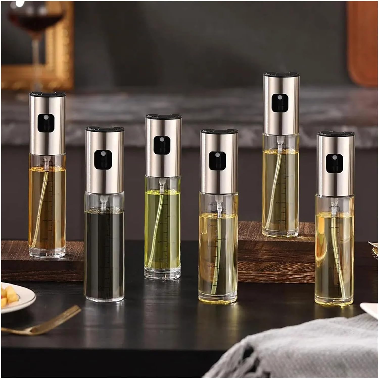 Oil Dispenser Bottle 100ml Spray Mister Glass For Salad, BBQ, Baking, Roasting Kitchen Cooking Essentials