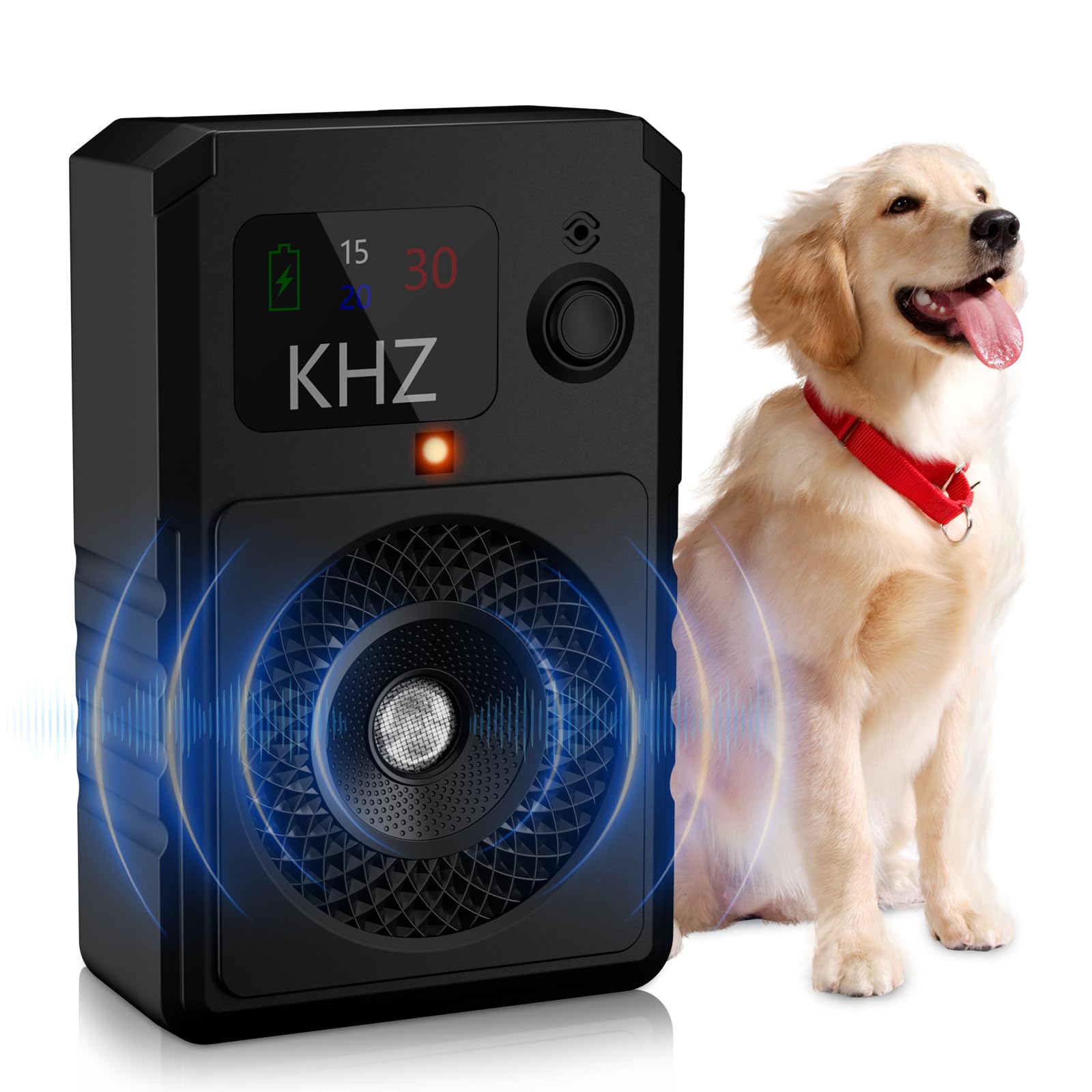 2026 Upgraded Anti Barking Device for Dogs –3 Modes Dog Barking Deterrent Devices,IPX5 water proof With color display,55FT Rechargeable stop barking dog device, Indoor Outdoor Anti Dog Barking Device