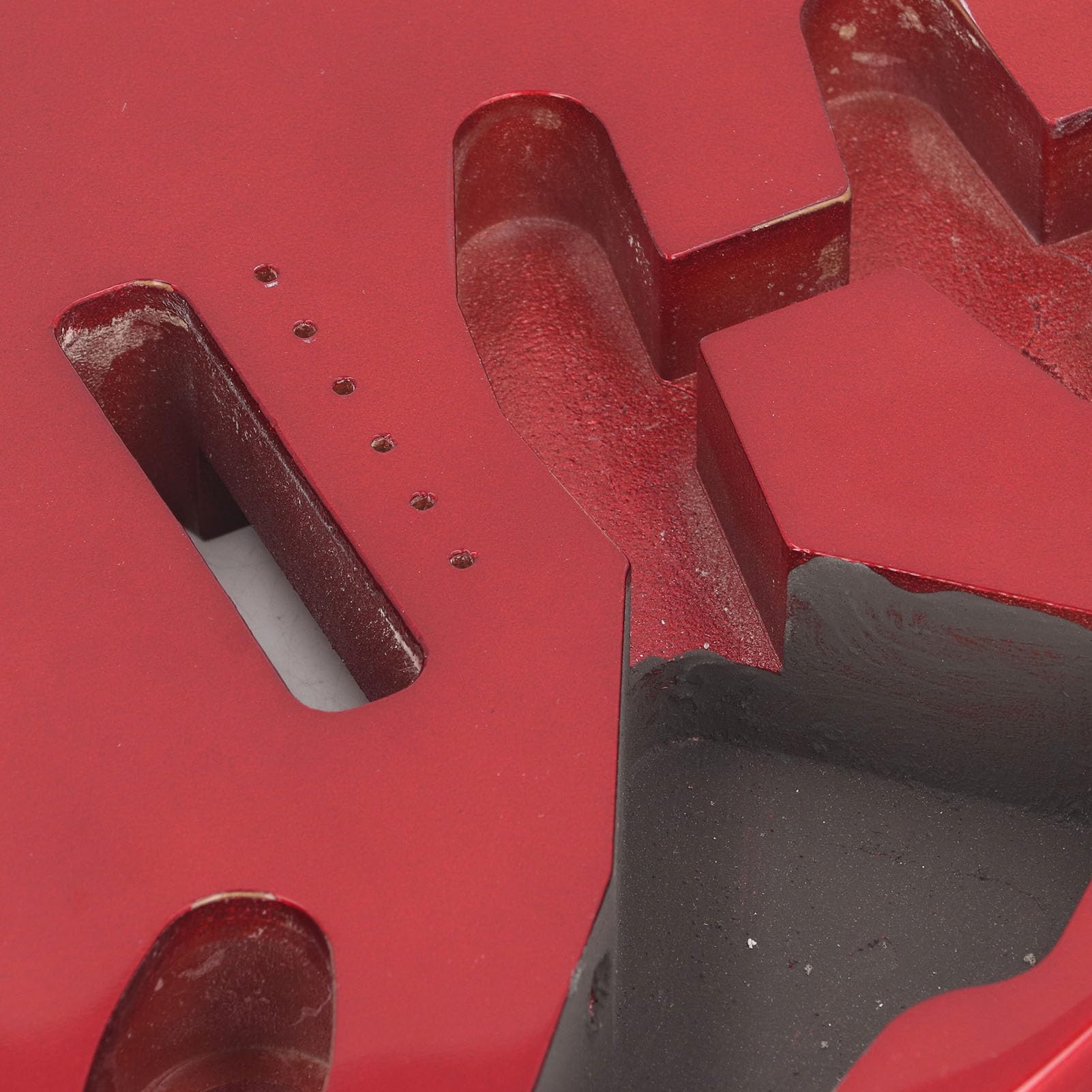 FILFEEL Corpo per Chitarra Elettrica in Legno di Ontano di Alta qualità con Finitura Lucida per Chitarre ST - per Personalizzazione e Progetti Fai-da-te (GSB12ST Rosso)