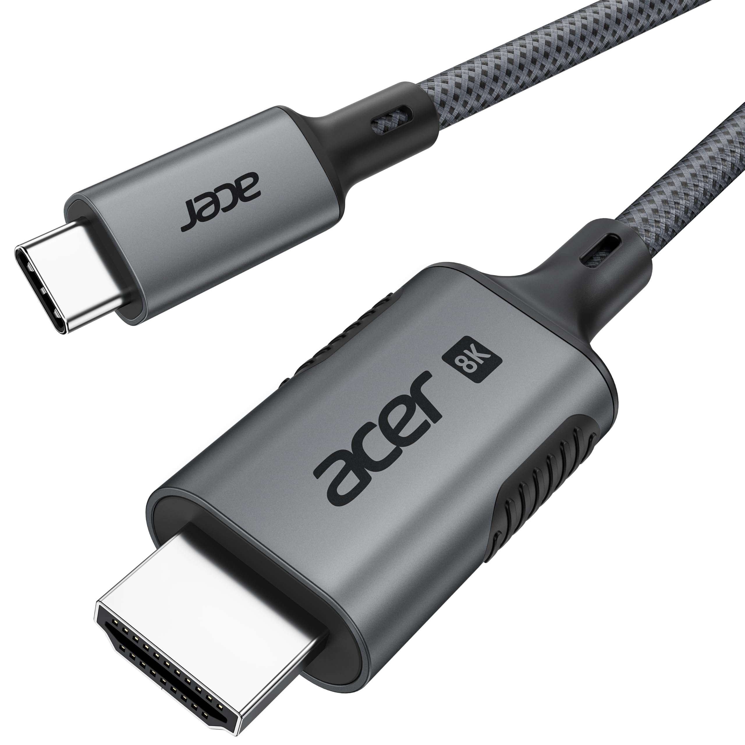 Acer USB C to HDMI 2.1 Cable 2m (8K@60Hz 4K@240/144/120Hz)Thunderbolt 3 4 5 / Type C HDMI