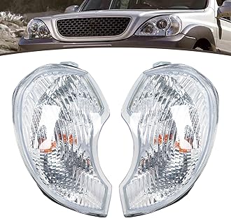 For Hyundai Terracan 2001-2006 Front Corner Turn Signal Wide Light Lamp Indicator Headlamp with Bulb Pair