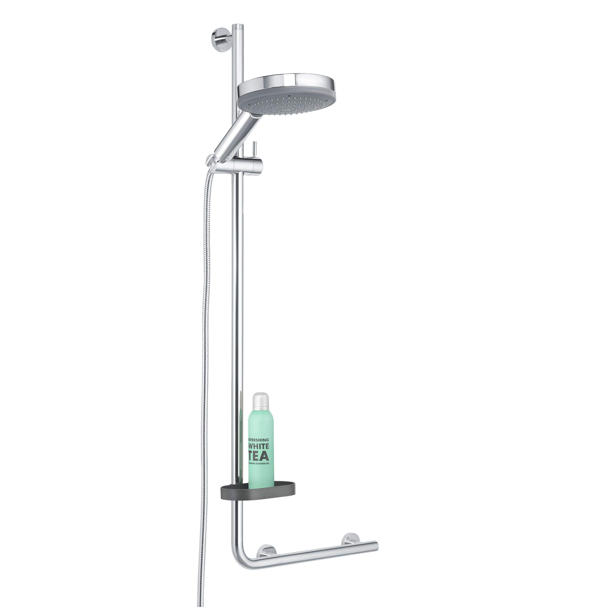 TIGER Boston Comfort & Safety Maniglione di Sicurezza, Acciaio (Inox Lucidato), 45,3 x 114 x 7,7 cm