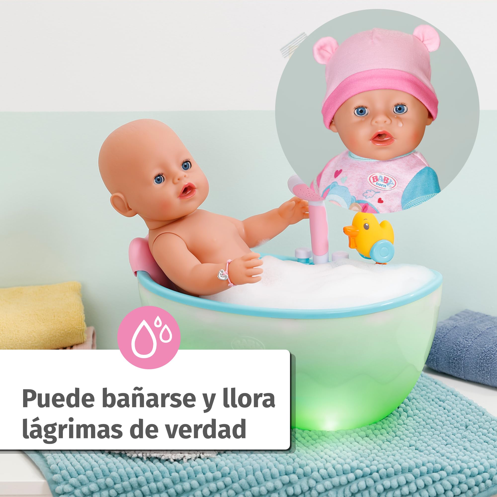 Baby Born Emma - Muñeca de 43 cm - 10 Funciones, Incluye Accesorios y Pelele - Funciona sin Pilas - Apto para niños a Partir de 3 años