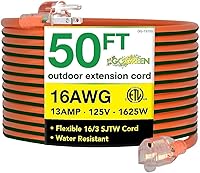 Vista 15 de Go Green Power Inc. (GG-13800BK) - Cable de extensión 14/3 SJTW para exteriores; color negro, 100 pies