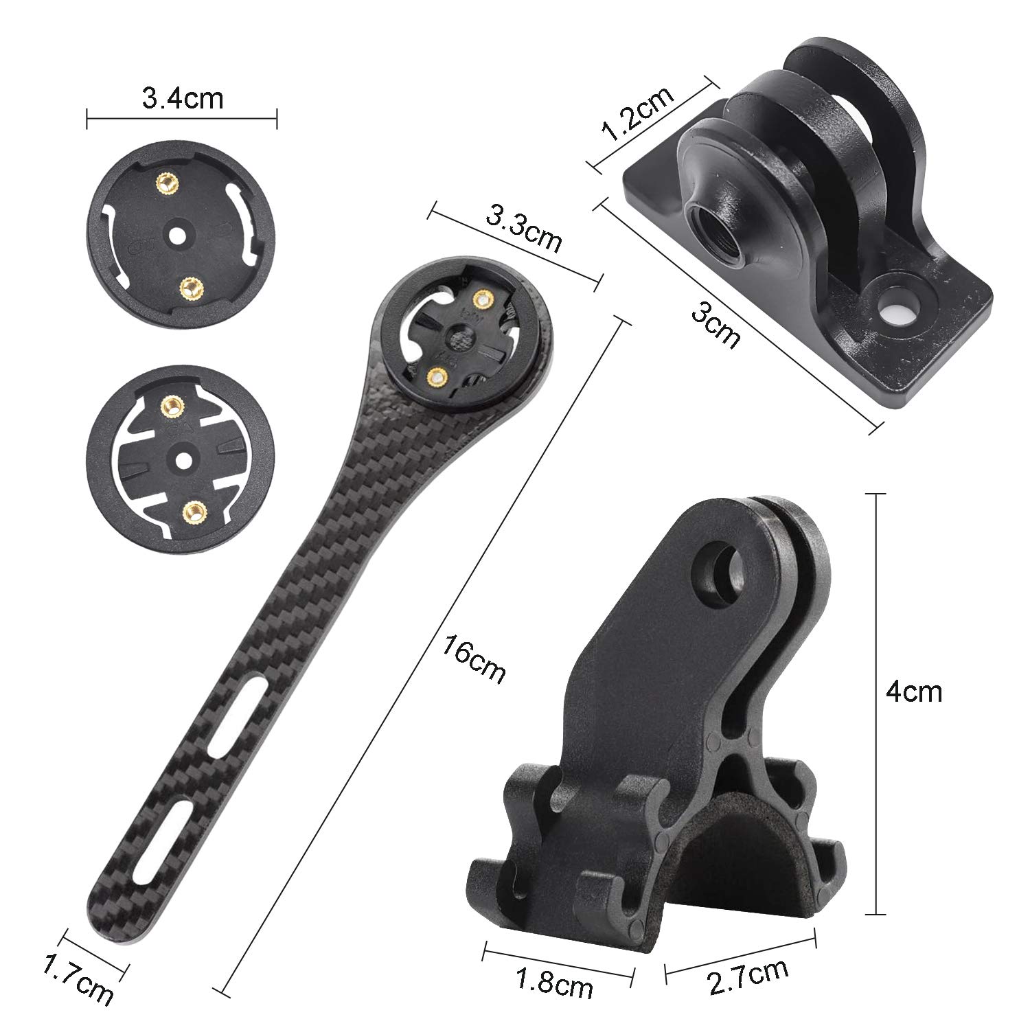 Support Pour Ordinateur De Guidon Vélo - Compatible Canyon H31, CP10, CP20 - Pour Cateye, Bryton, Garmin - Nylon
