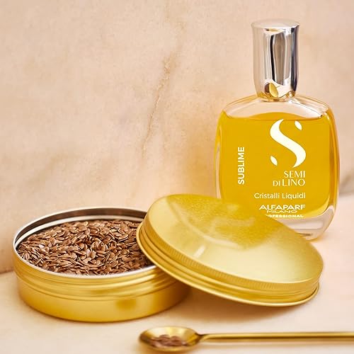 Miniatura 9 de Alfaparf Milano Semi di Lino Sublime Cristalli Liquidi - Suero de aceite para el cabello con protección térmica, suero antiencrespamiento y spray