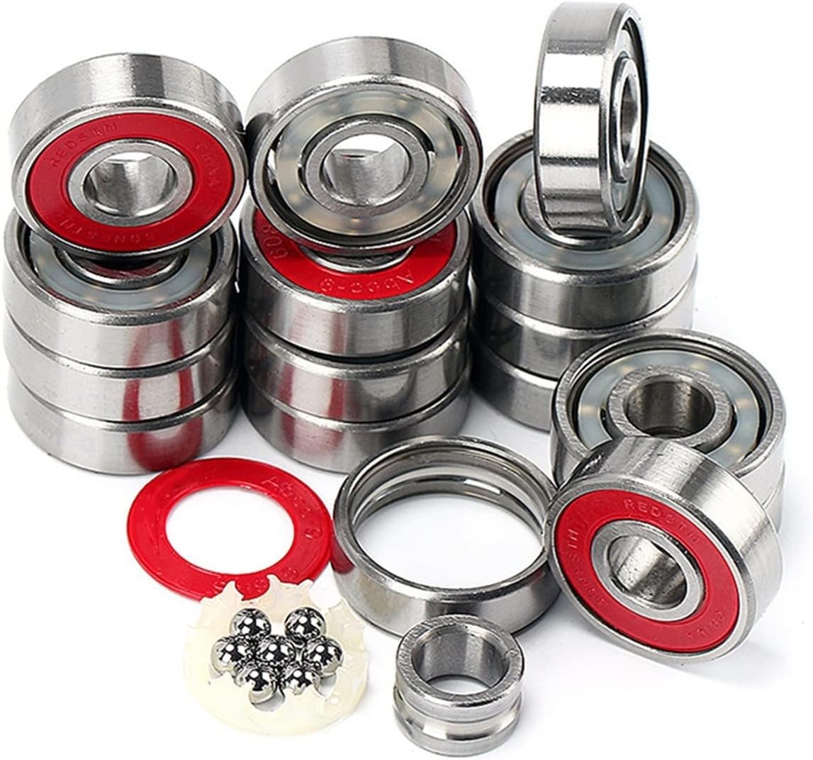 Bearings 16pcs Inline Skates Bearing 608RS Skateboard Wheels Skating Bearing Longboard Board Bearings ABEC-9 608