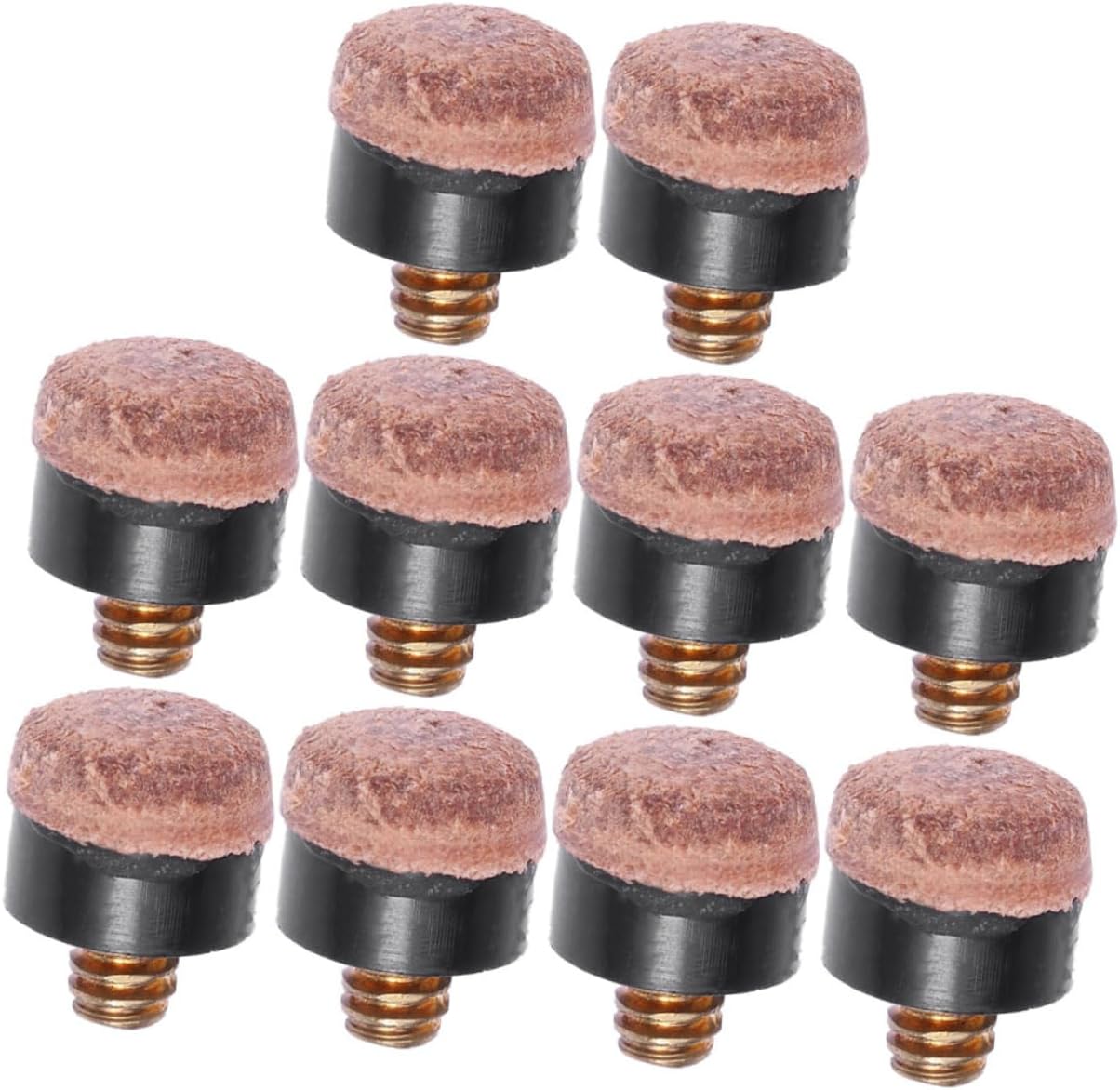 20 Pcs Screw Head Snooker Cue Pool Cue Billiard Cue Holder Tip Rack Cues Kit Pool Accessories Skin Brown