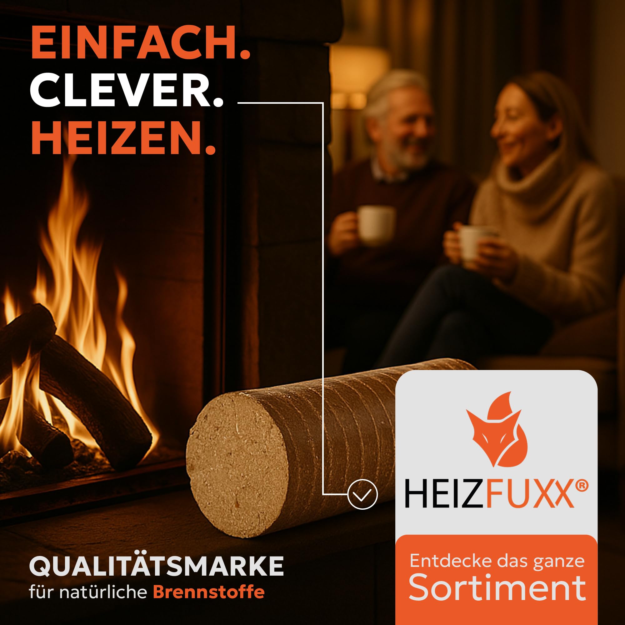 Holzbriketts Nestro XL Red - Hartholzbriketts Palette 960 kg (96x10 kg) - Premium Briketts für Kamin, Heizkessel & Ofen - Hoher Heizwert, geringer Aschegehalt & maximale Energieausbeute