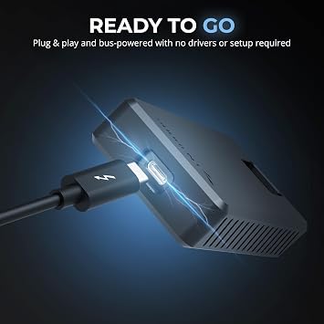 SABRENT Rocket XTRM 5 2TB Thunderbolt 5 Portable SSD, 80Gbps Connection, Up to 64Gbps Transfer, Compatible with TB4 TB3 USB4 USB 3.2 20Gbps 10Gbps 5Gbps, Rugged Aluminum and Silicone (SB-XTM5-2TB)