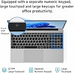 Jumper portable 15.6 1 cm HD Affichage, 4GB RAM 128GB Stockage extensible 1TB, 4 Cores Celeron, Windows 11 Ordinateur portable, Wi-Fi 5, BT4.2, Type-C, Numpad, pour les étudiants et les entreprises.