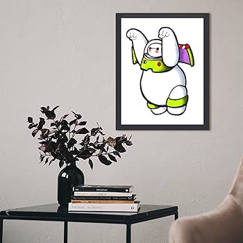 Amazon.co.jp: フォトフレーム 木枠付き ベイマックス アート