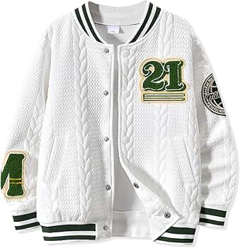 Amazon.com: Size 7 Boys Baseball Jackets Kids Varsity School