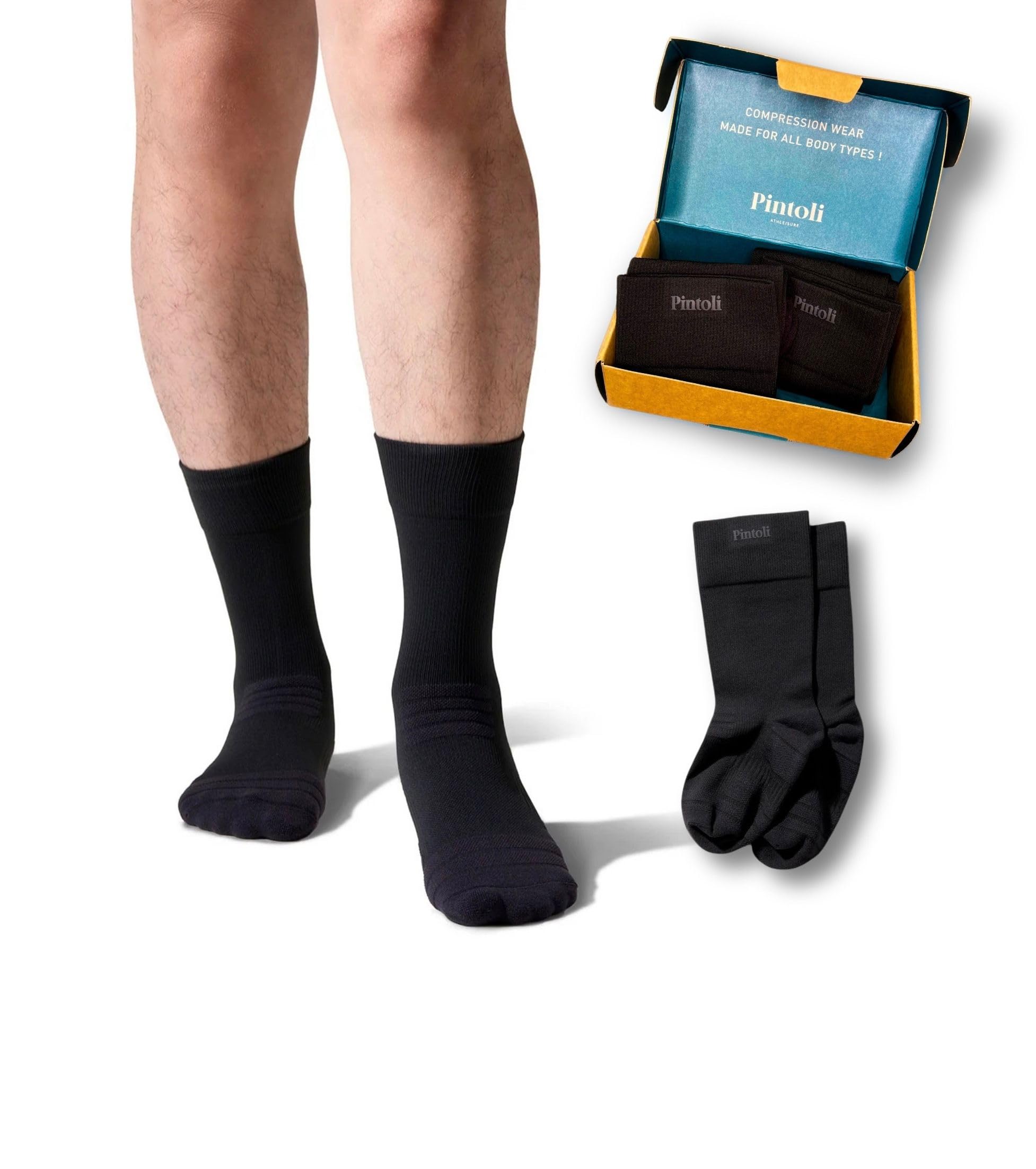 Running 20-30mmHg Calze a compressione per uomo e donna (2 paia)