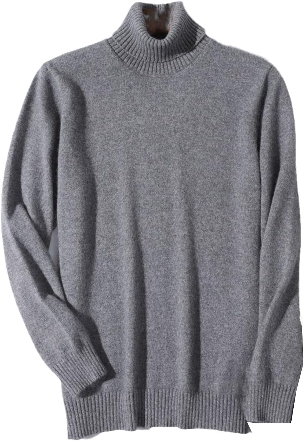 Generico Collo Alto Uomo Slim Fit Caldo Maglia | Lavabile In Lavatrice, Un Capo Versatile Per Lautunno/inverno (Dark gray XXL)