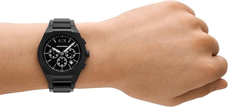 Amazon.com: Armani Exchange A|X Men's Sync Chronograph Black