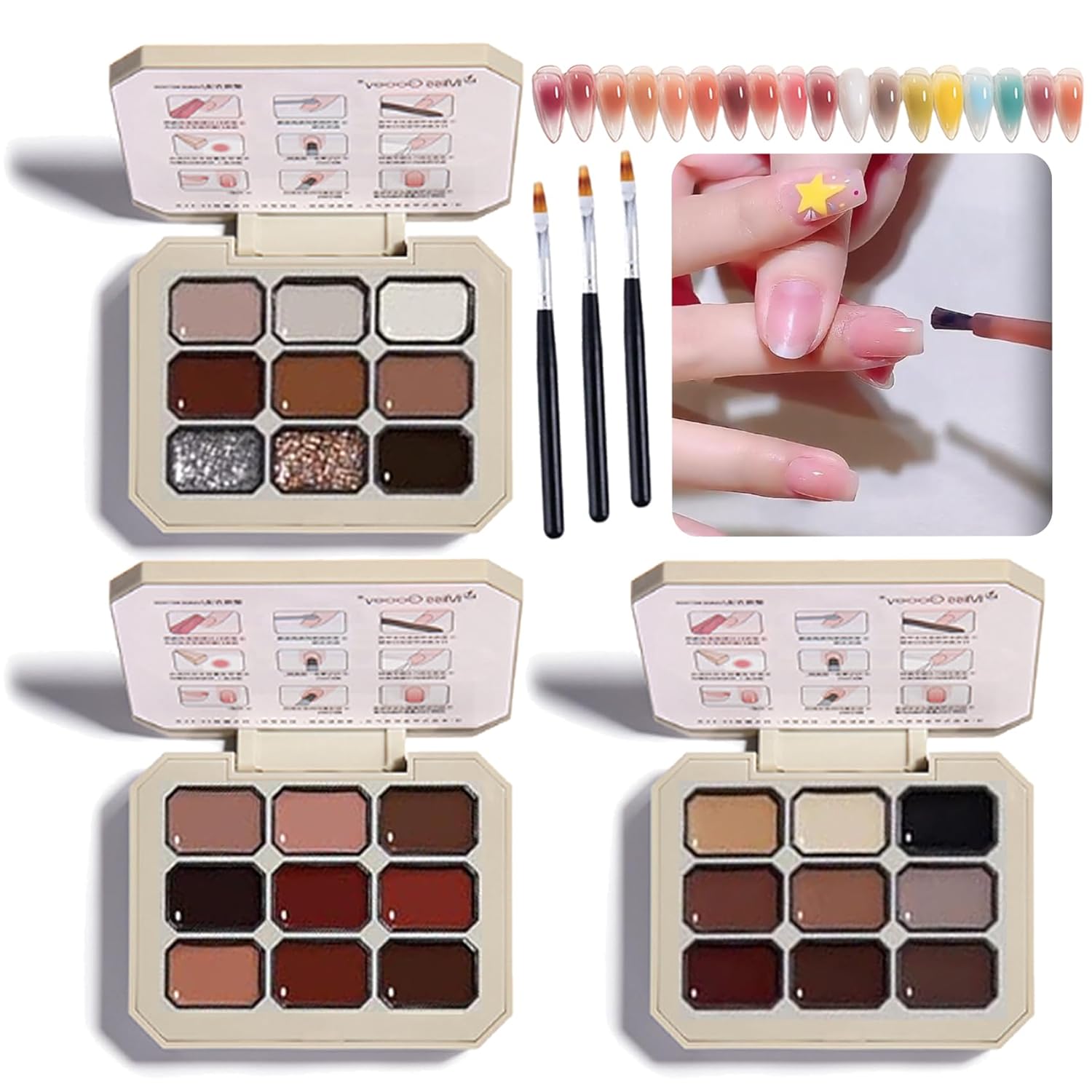 Amazon.com : Dsyrvd Creamy Colorful Nail Polish Set, Solid Nail Gel