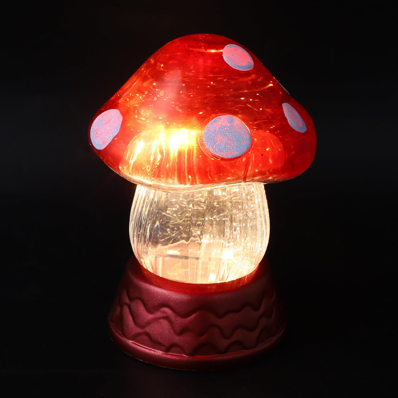 Lampka Nocna Kształcie Grzybka LED Miękkie Światło bez Olśnienia Urocza Dekoracja Do Sypialni i Pokoju Dziecięcego Mała Lampka Stołowa Biurko Idealna Prezent Świąteczny