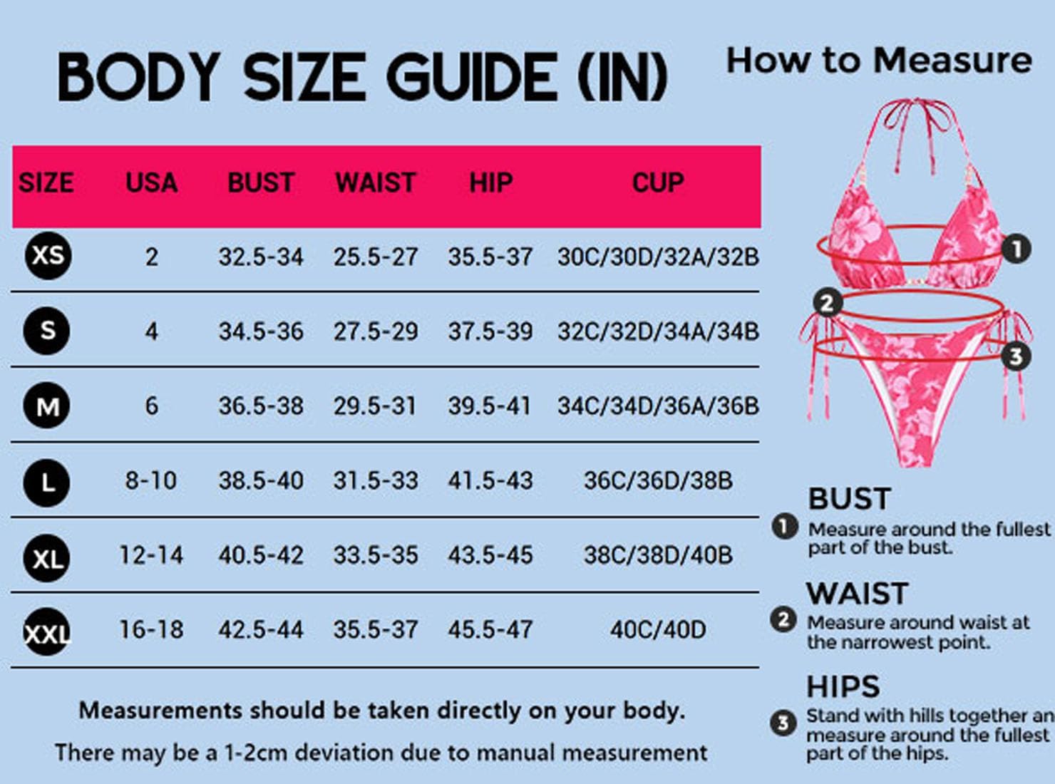 ZAFUL Floral Halter Bikini Set for Women Triangle Tie Side 2 Piece Bathing Suit Beading Cheeky Swimsuit 0-Blue S - Image 7