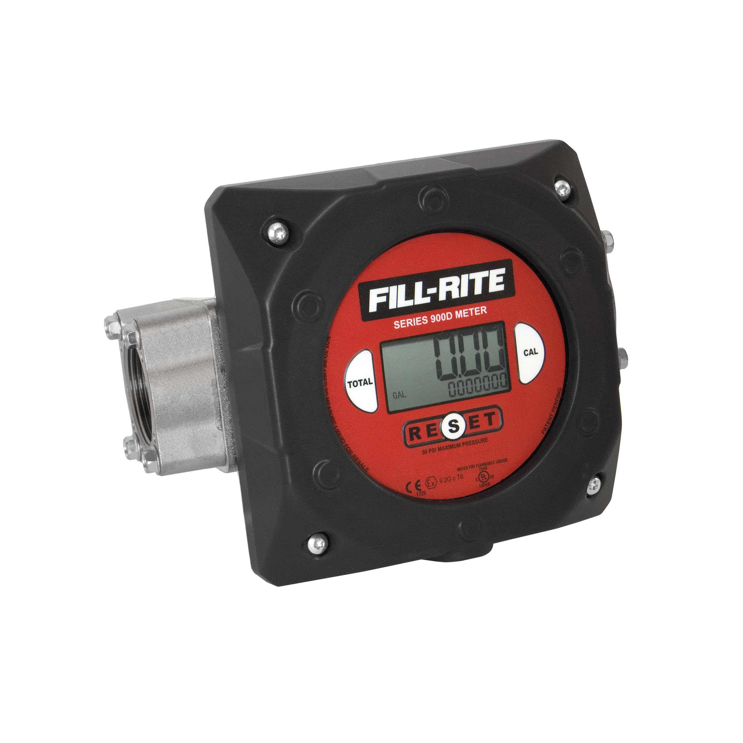 Fill-Rite 900CD1.5 1-1/2″ 6-40 GPM(23-151 LPM) Medidor de transferencia de combustible de disco Nutating Digital
