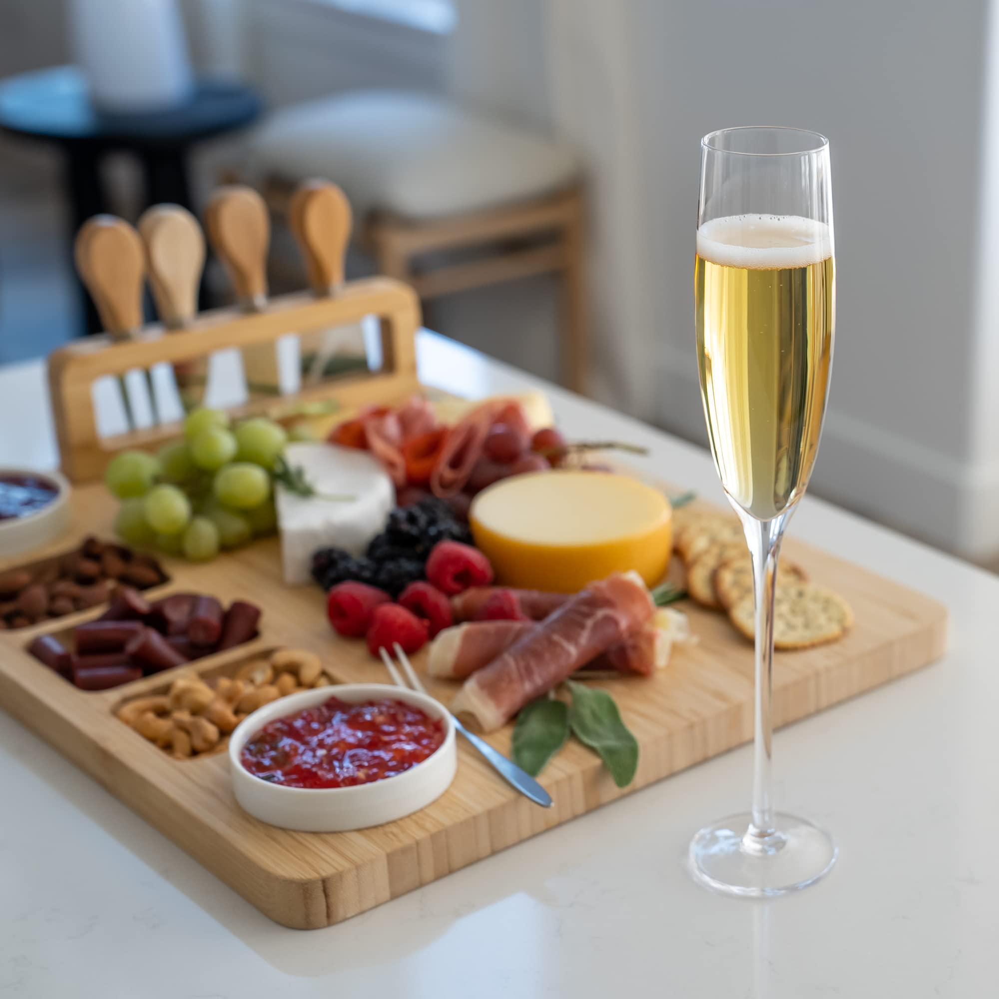 Aspen & Birch Champagne Flutes - Set of 6 -6