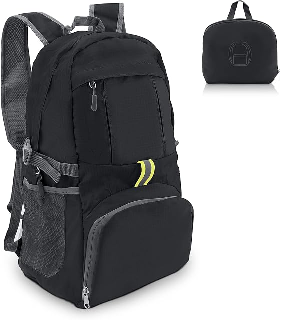 Waterproof Rucksack Backpack, Welltop 35L Foldable Rucksack Bag, Lightweight Travel Day Bag Daypack for Men Women Kids Outdoor Camping Mountaineering Walking Cycling Climbing