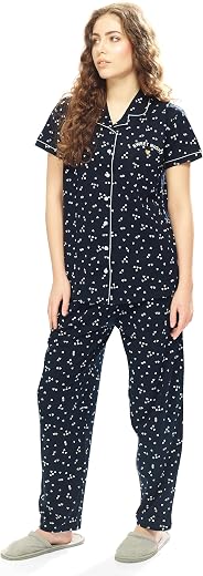 WEET Women's Heart Printed Night Suit Set