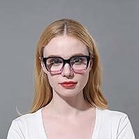 Vista 8 de DXYXYO Reading Glasses 0.50 Women Blue Light Blocking Men Square Computer Readers 3 Pack Fashion Oprah