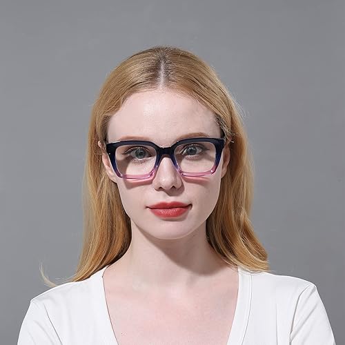 Miniatura 8 de DXYXYO Reading Glasses 0.50 Women Blue Light Blocking Men Square Computer Readers 3 Pack Fashion Oprah