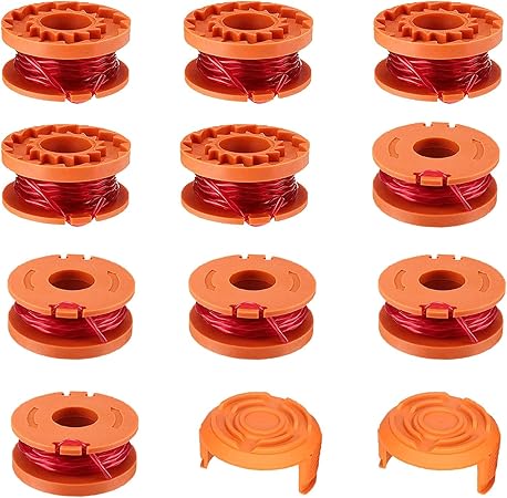 QOXEZY Capuchon De Bobine De Débroussailleuse + Ressort, Couvercle De Rechange Pour