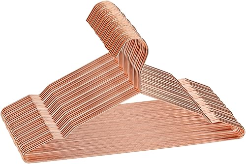 Tosnail Paquete de 30 perchas de metal de alambre fuerte de acero inoxidable de 16.5 pulgadas, perchas de ropa resistentes, organizador de armario