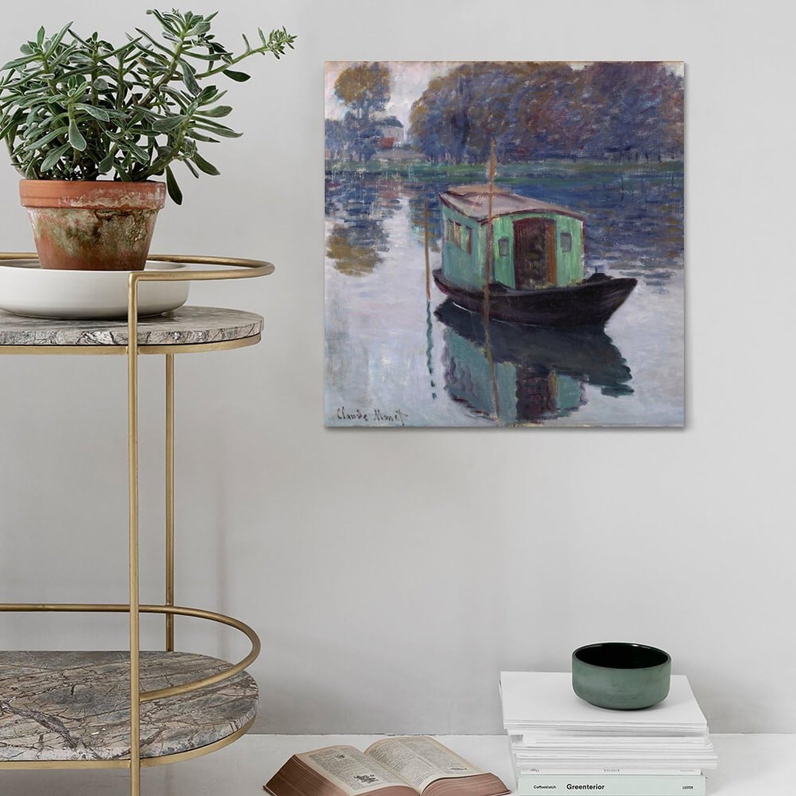 Amazon.co.jp: 「アトリエ舟」Claude Monet クロード・モネ